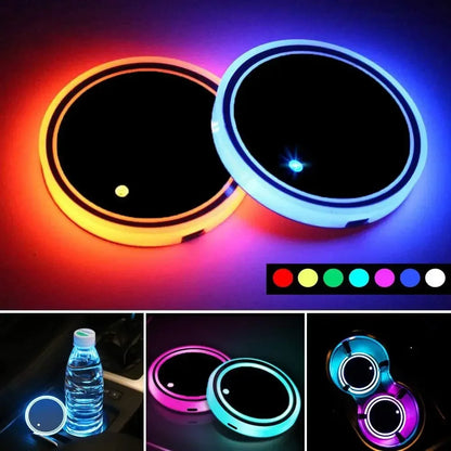 MoodGlow LED Car Coasters